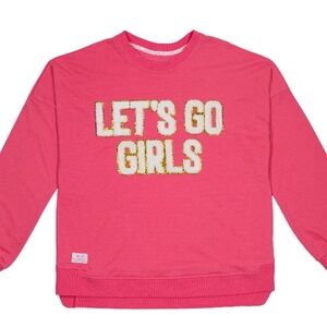 let’s go girls patch pink medium long sleeve